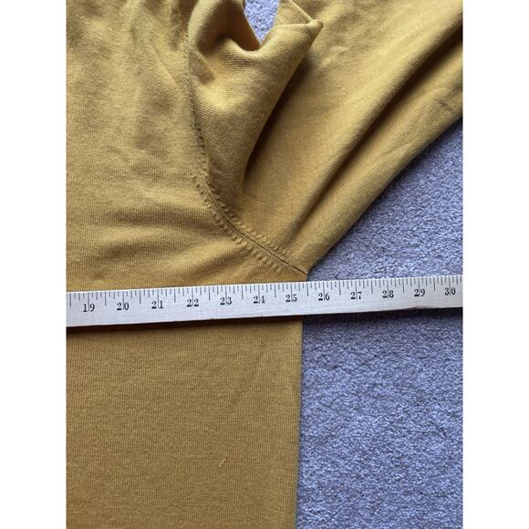 Brooks Brothers Sweater Mens 2XL Gold Saxxon Wool V-Neck Long Sleeve Pullover - Picture 4 of 7